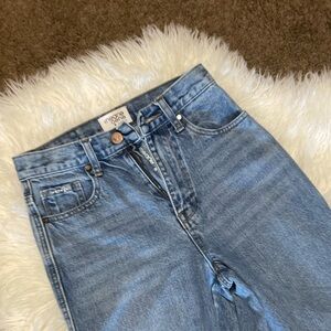 Insane Gene High Rise Straight Leg Denim Jeans Medium Wash